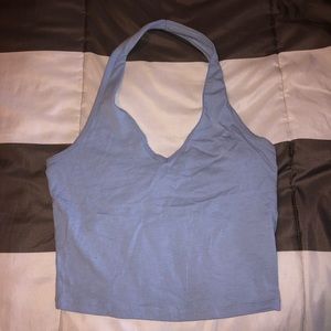 Blue Halter Top